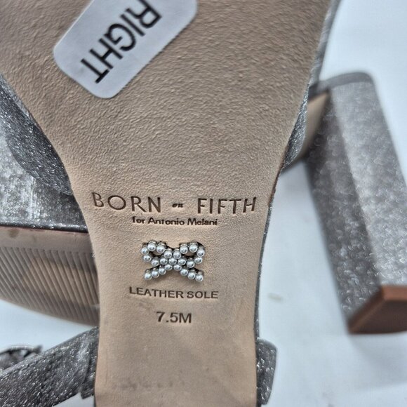 Antonio Melani Born on Fifth Size 7.5 Liv Metallic Glitter Platform Pumps 667 - Picture 10 of 11